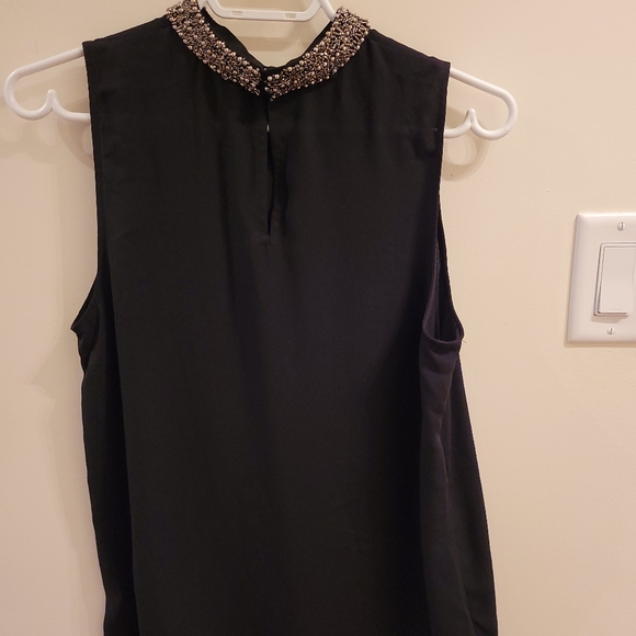 Rock & Shine Beaded High Neck Blouse size Small - Picture 7 of 9